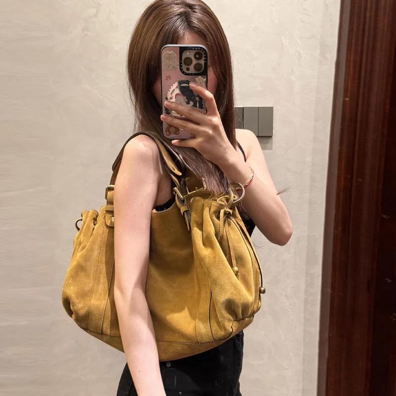 

New Soft Pu Vintage Handbag Large Capacity Fashion Solid Color Tote Bag Luxury Design Shoulder Bag For Women
