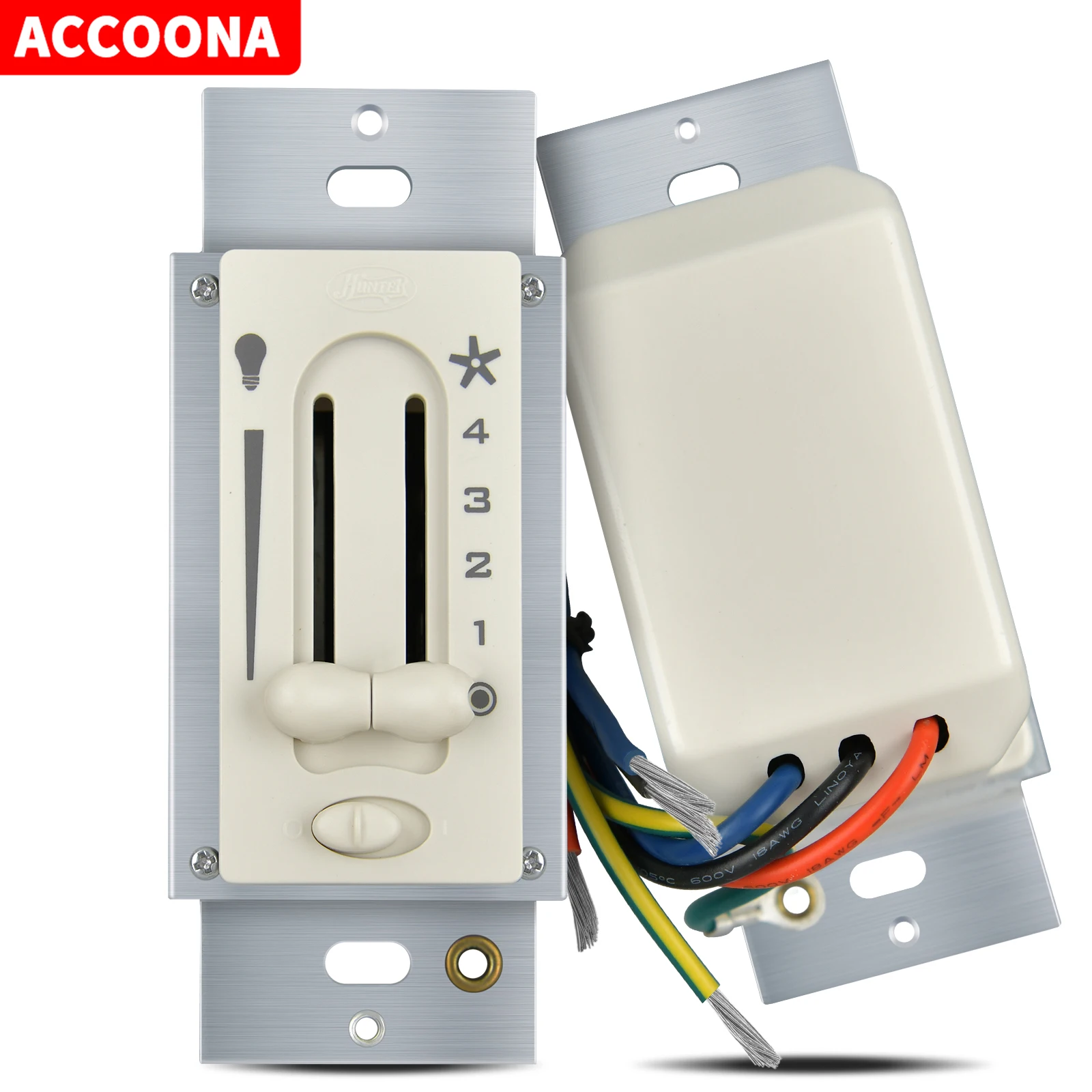 

Для Hunter 27183 4-скоростной потолочный вентилятор с двойным направляющим настенным управлением и предустановленной настройкой