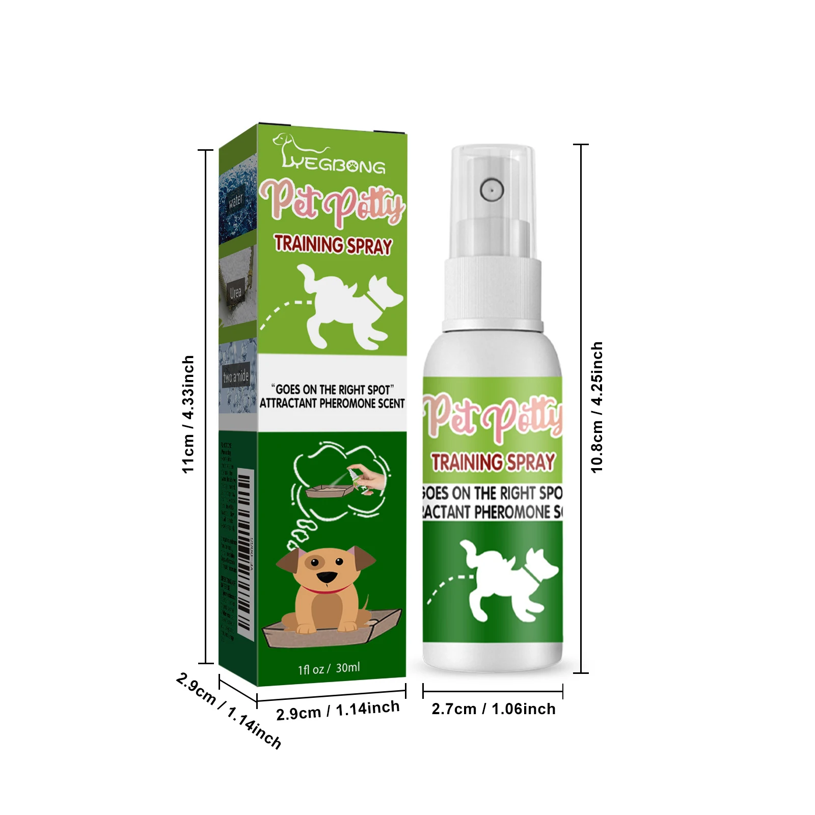

Yegbong Pet Location-Based Defecation Inducers, Pet Toilet Inducer Urine Locator Toilet Training Agent