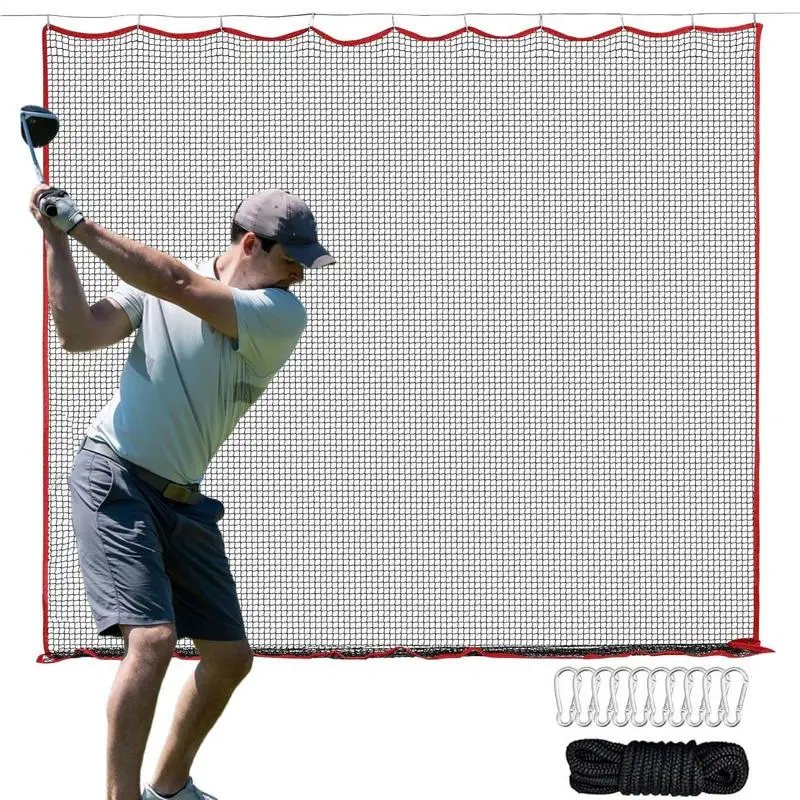 Softball Pitching Net 10x10ft Golf Ball Target Throwing Netting For Backyard Ball Sports Practice Hitting Net For Baseball