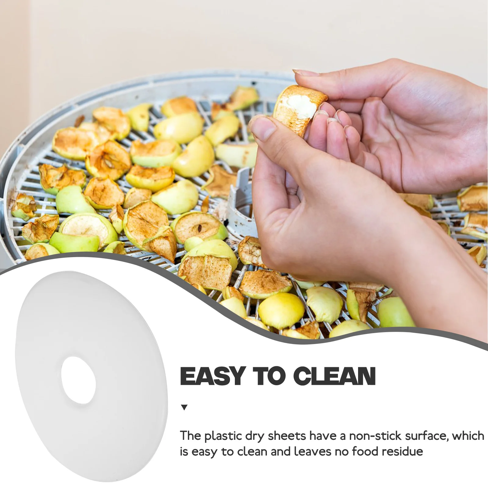 

Dryer Accessories Food Dehydrator Fruit Round Trays Baking Mat for Plastic Liners