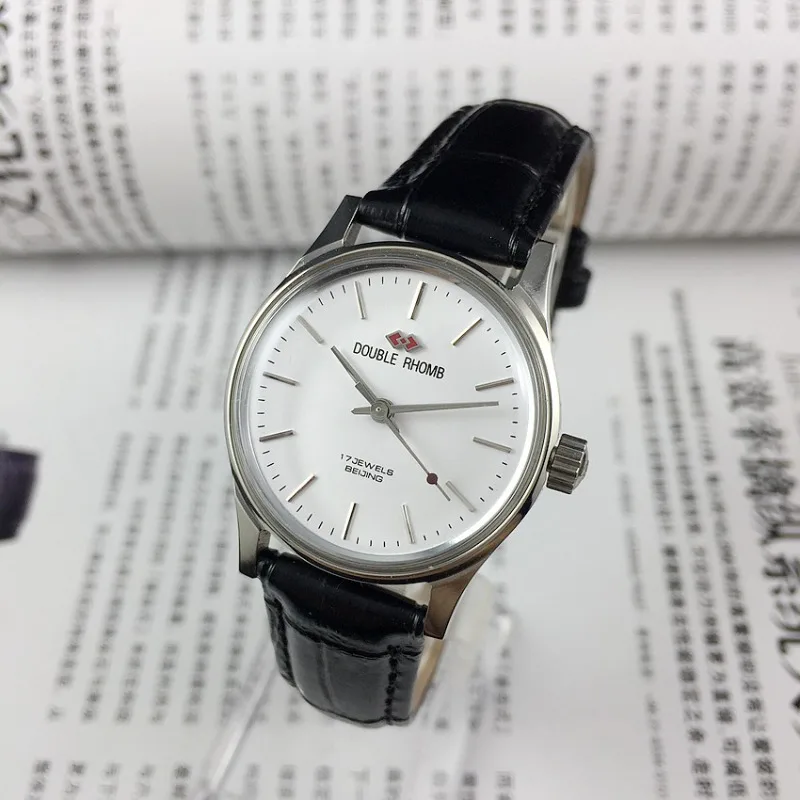 Shuangling Brand Beijing Watch Factory, Medium-sized Watch, Manual Mechanical Watch, Diameter 3.1 Cm