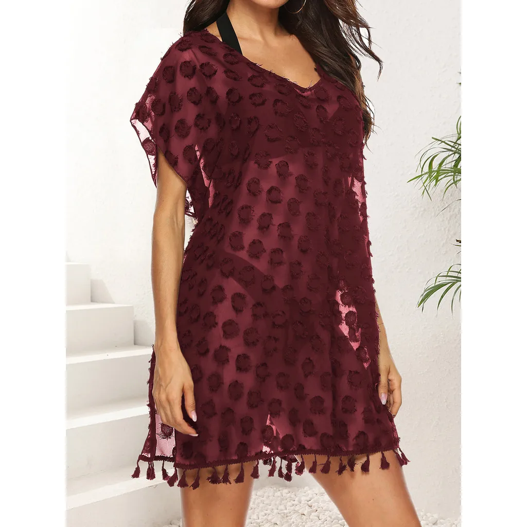 ฤดูร้อนสุภาพสตรีหญิงสาวปกติเซ็กซี่บิกินี่-ขนาดบวกปกคลุมB Eachwearขนาดใหญ่ชุดว่ายน้ําป้องกันแสงแดดเสื้อผ้าแต่งตัว