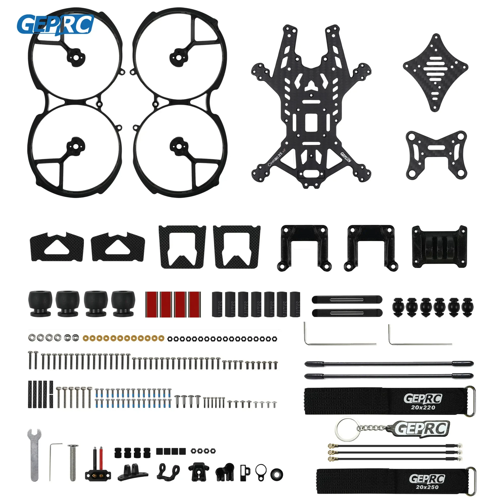 GEPRC GEP-CL35 V2 Frame Kit Koolstofvezel Hoge Sterkte voor O3 Air Unit CineLog35 RC FPV Quadcopter Drone Accessoires Onderdelen
