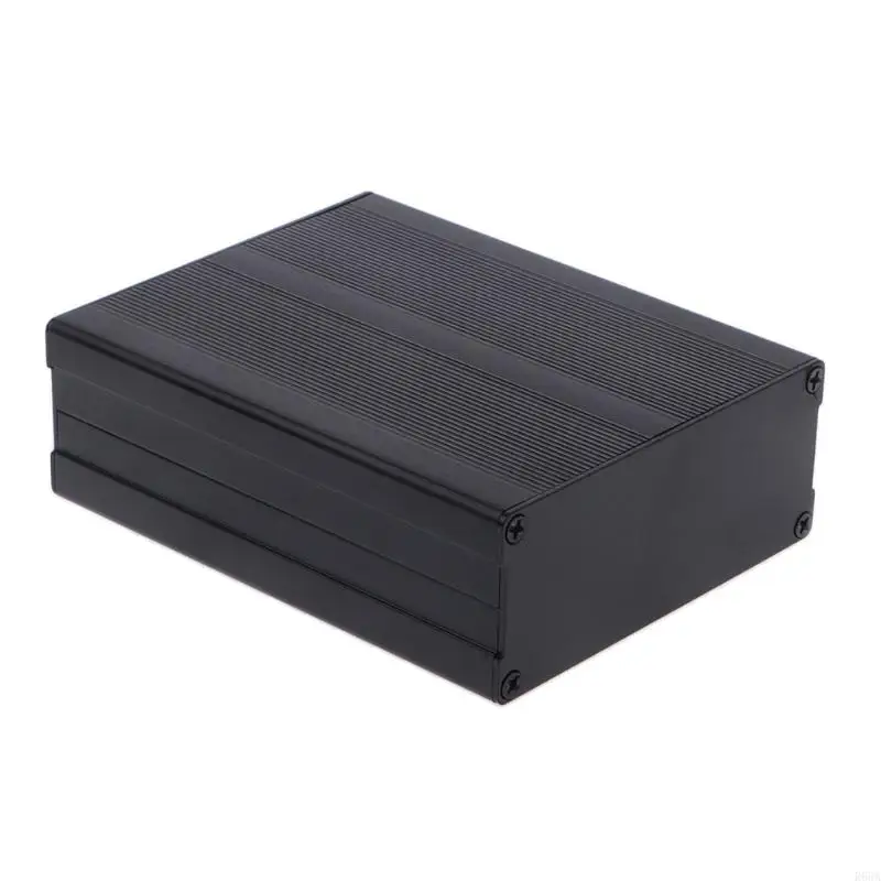 R66a الألومنيوم مربع العلبة DIY المشروع الإلكترونية الأداة الأسود للحالة 120x97x4