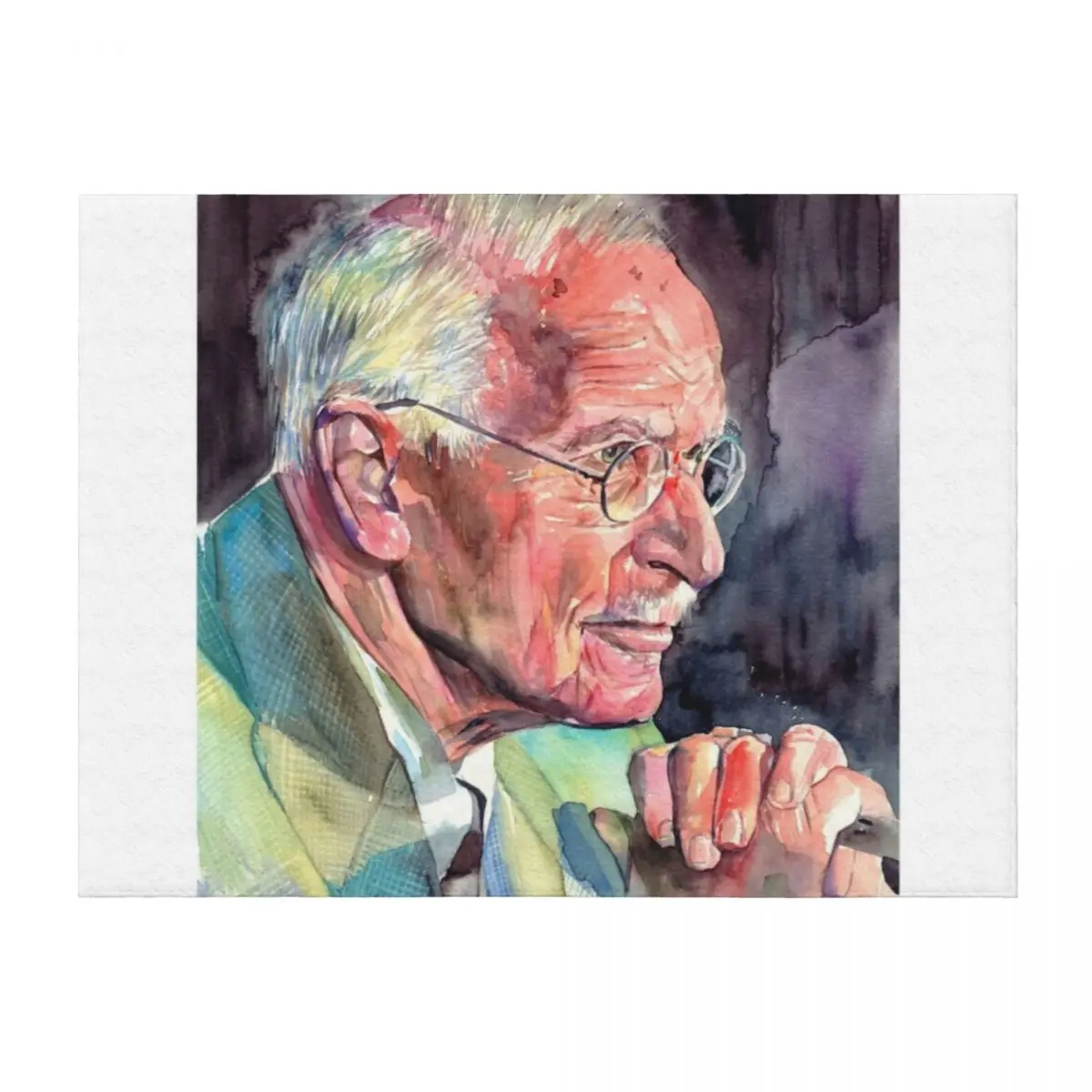 

Carl Gustav Jung Portrait Throw Blanket Shaggy Summer for sofa Blankets