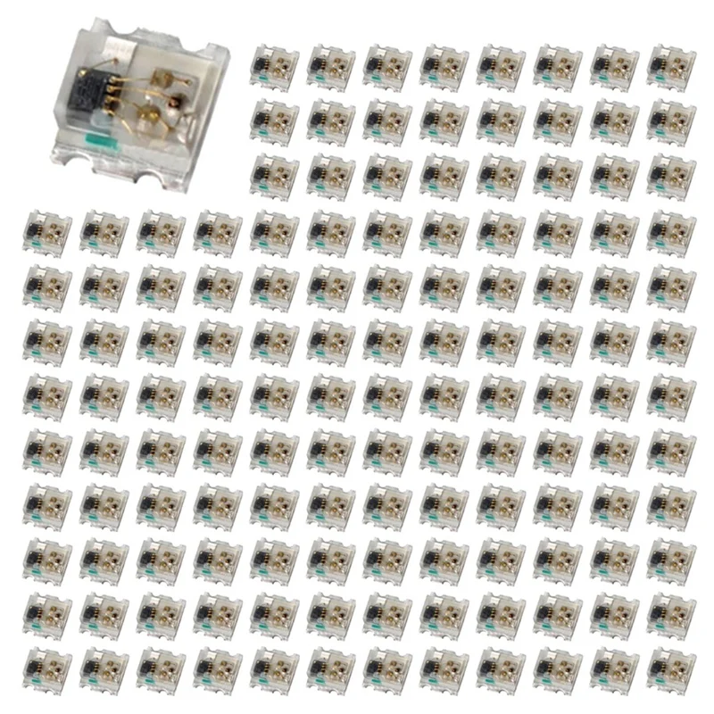 1000Pcs WS2812 2020 LED Chip 4Pins Mini White PCB Addressable Digital RGB Full Color LED Chip DC5V For LED Strip Screen