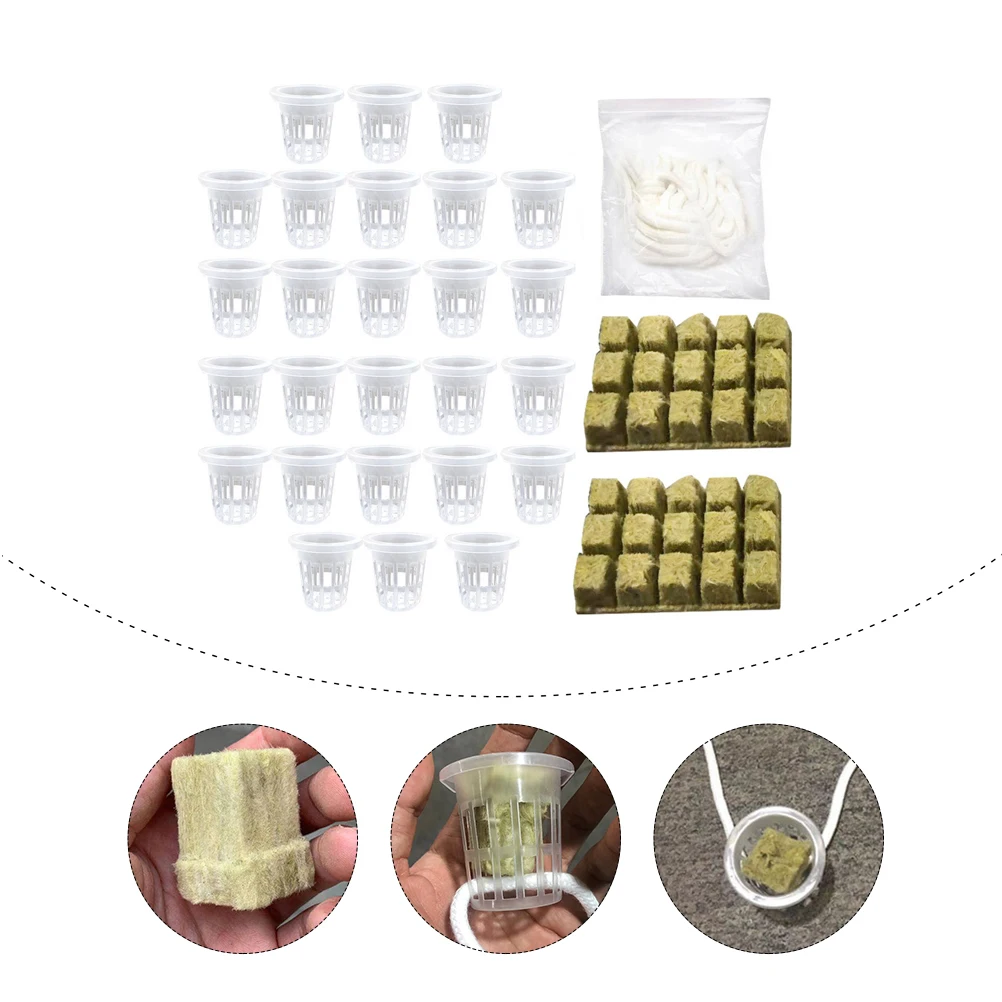 

1Set Soilless Substrate Hydroponic Cubes Plug for Indoor Vegetable Flower Planting Starter Grow Plugs Balcony Garden Use