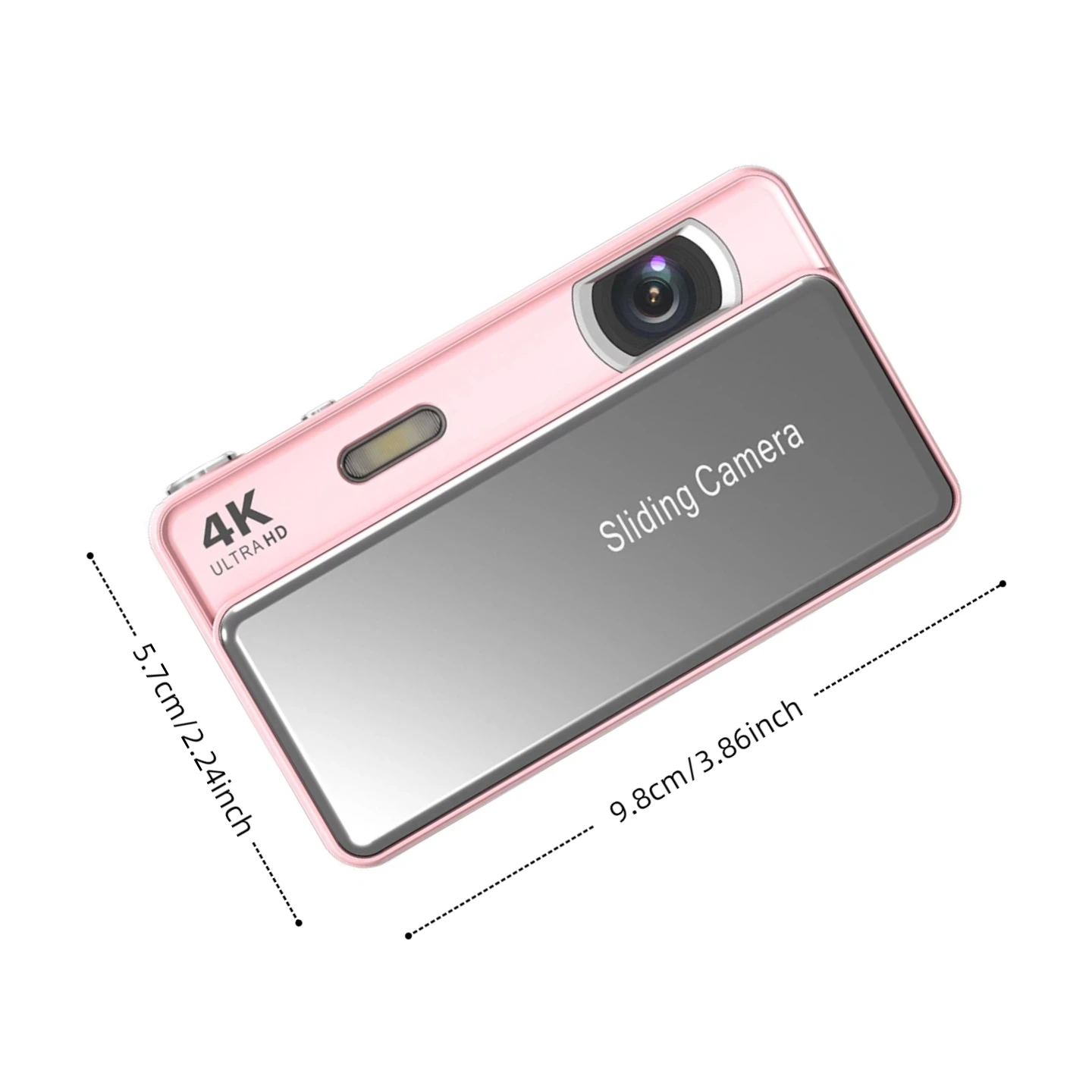 4K Digital Camera IPS HD 64MP CCD Photography Video Recording With 2.8inch LED Flash 16X Zoom Perfect for Vlog Birthday Gifts