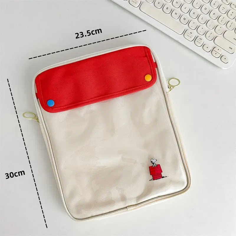 Snoopy Tablet Handbag Case 9-11 Inch for IPad Air 4 5 Pro 11 Mini 5 6 IPad Case for Xiaomi5 Samsung Huawei Lenovo Shockproof Bag