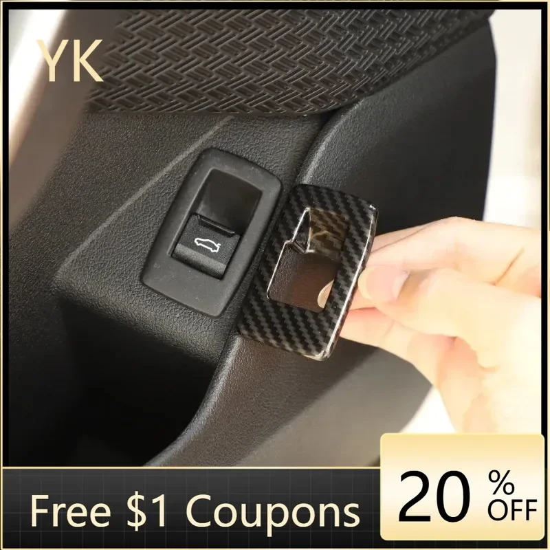 

For BMW X1 U11 2023-2024 ABS Carbon Fiber Car Indoor Tailgate Switch Frame Cover Trim Interior Car Accessories