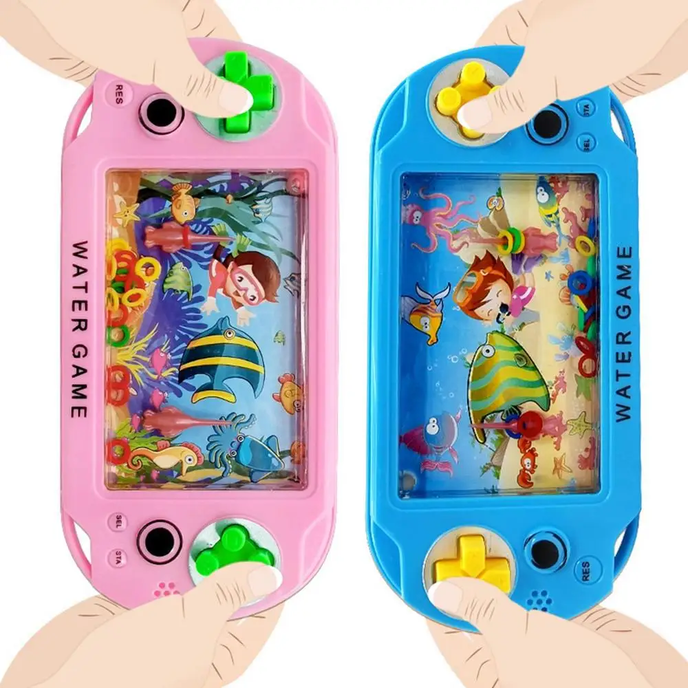 Stressabbau-Spielzeug Wasserring-Spiel Nostalgisches Wurfringspiel Handliches Wasserspielzeug Geburtstagsgeschenk für Kinder Zufälliger Ozean-Stil – Detail 15
