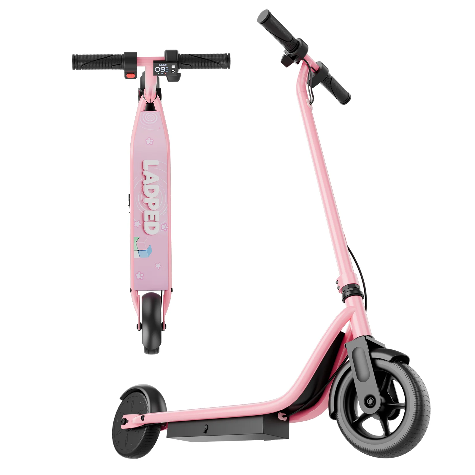 AOVOPRO LB65PRO Elektrische Scooter voor Kinderen 250W 6.5Inch Elektrische Scooter voor Kinderen 15KM/H Supersnelheid 5-16KM Roze Zwart Escooter