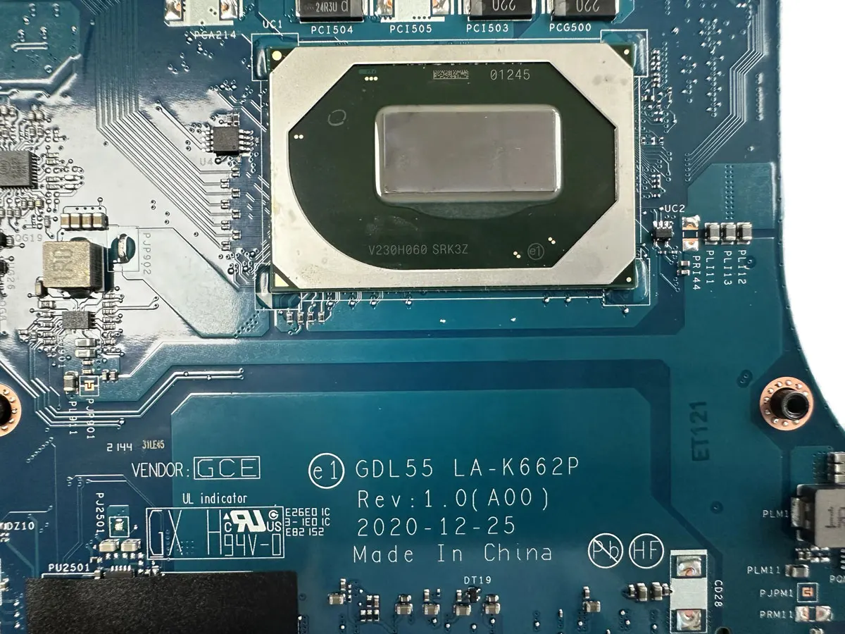 GDL55 LA-K662P with i5-10200H i7-10870H CPU GTX1650 RTX3050TI for Dell G15 5510 Laptop Motherboard 0G3CK0 0Y54CX 0NWP76 0FK7C3 - Image 4