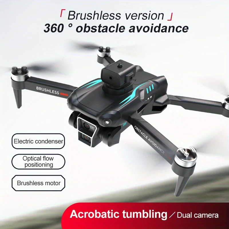 T2 Dual Battery Drone, 1800mAh, Brushless Motor Optical Flow Dual Camera Quadcopter RC Toys