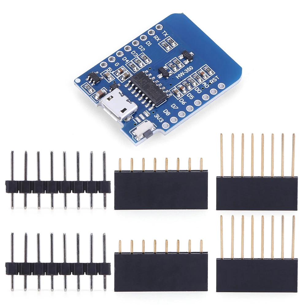 1-10Pcs D1 Mini ESP8266 ESP-12F CH340G V2 USB WeMos WIFI Development Board ESP-8266 D1 Mini NodeMCU Lua IOT Board 3.3V With Pins