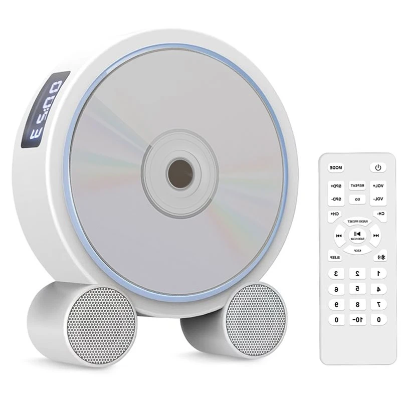 Stylish-FM Radio MP3 Music Disc Player CD Player Portable Home Music Album Player Disc Recorder