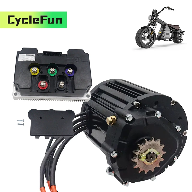 

QS138 4KW V3 110 км/ч 90 часов PMSM двигатель среднего привода 1:2,35 внутренние редукторы с контроллером FarDriver ND72680 для мотоциклов