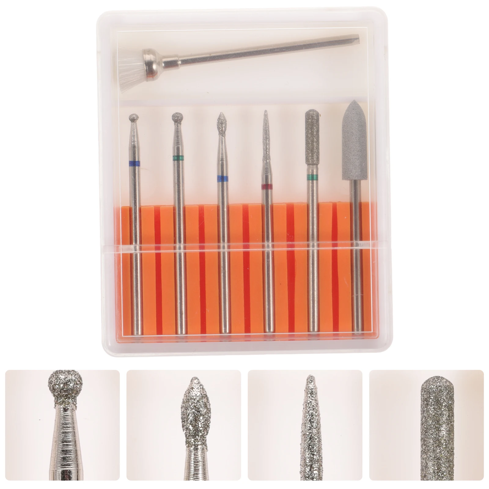1Set Manicure Bestand Bit Collectie Sterke Niet-vervormbare Nagelboor Accessoires voor Slijpen Polijsten Vormgeven Natuurlijke Kunstmatige