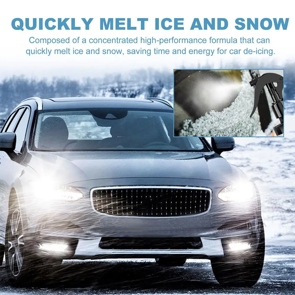 100ml/500ml Deicing Spray For Car Winter Snow Removal Windshield Anti Frost Universal Multi-Purpose Door Ice Melting Cleaner