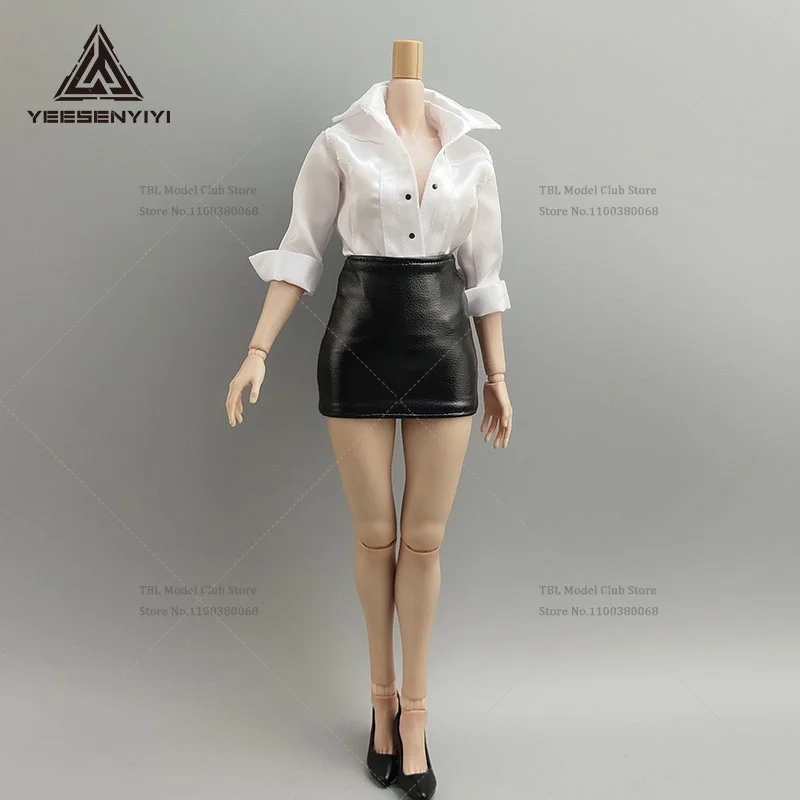 1/6 Scale Female Clothes Business Workplace Dressing Tight Fitting Hip Hugging Mini Skirt For 12-inch Action Figure Soldie