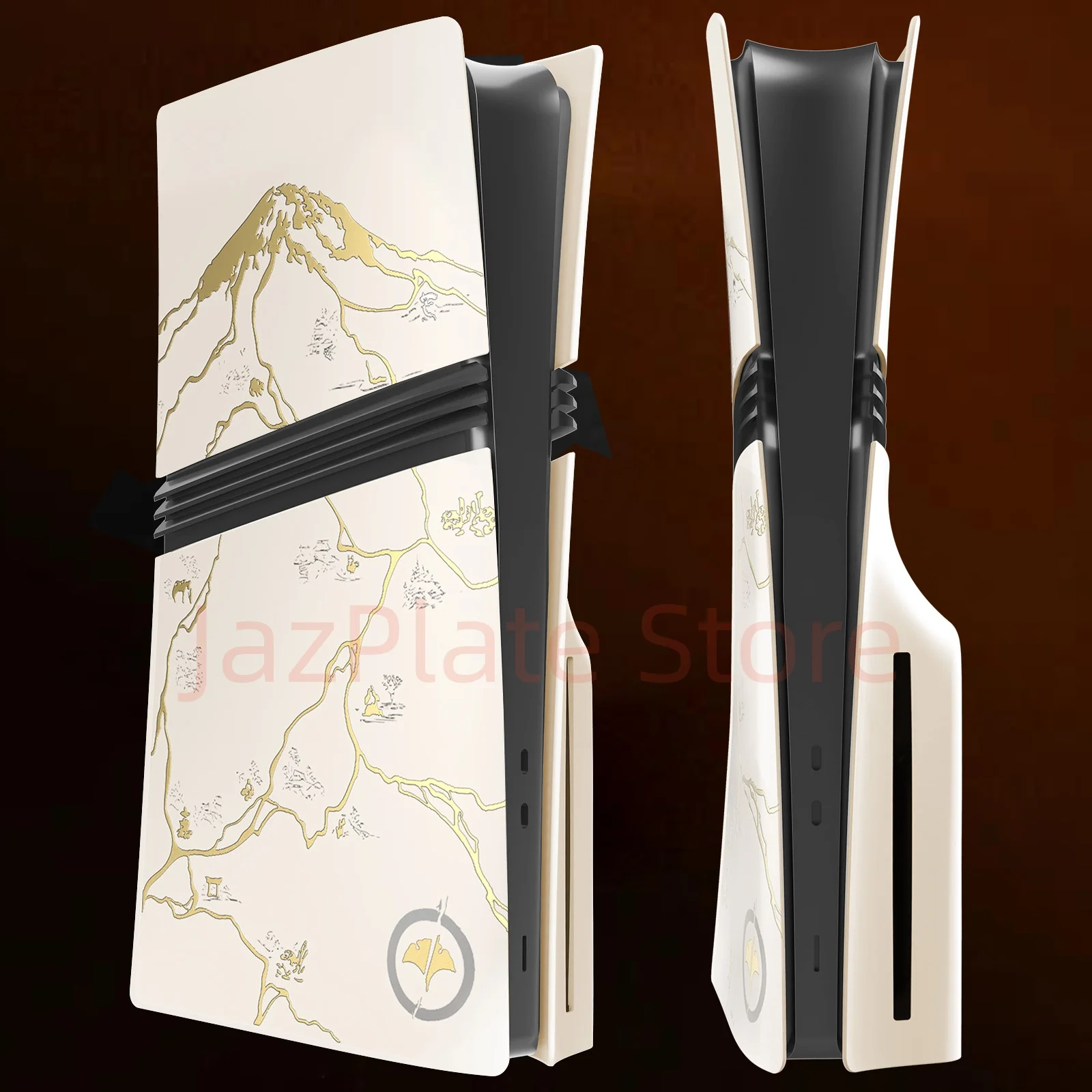 Pro Disc Edition Ghost Cover Plates Ersatzgehäuseplatten, kompatibel mit dem neuen PlayStation 5 Pro Model Disc-Zubehör Yotei