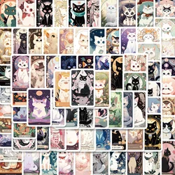 10/30/50PCS New Cat Tarot Sticker Pack Cartoon Creative Animation IPad Computer Table Car Chair Decoration Waterproof Wholesale