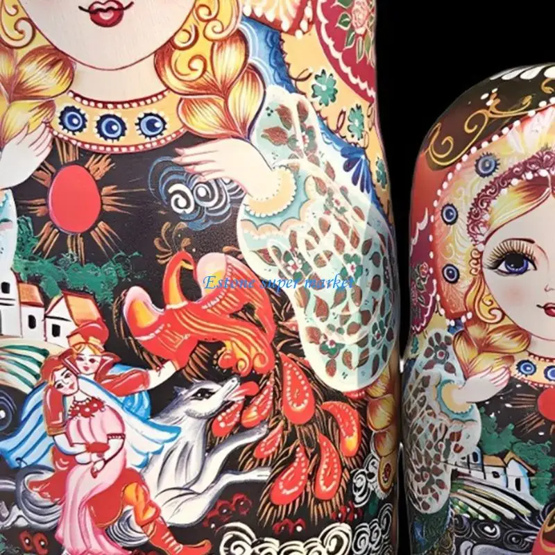 090B 7PCS Russian Cultural Stacking Dolls Not Toxic toy For Toddler Early Education Interactive Playset