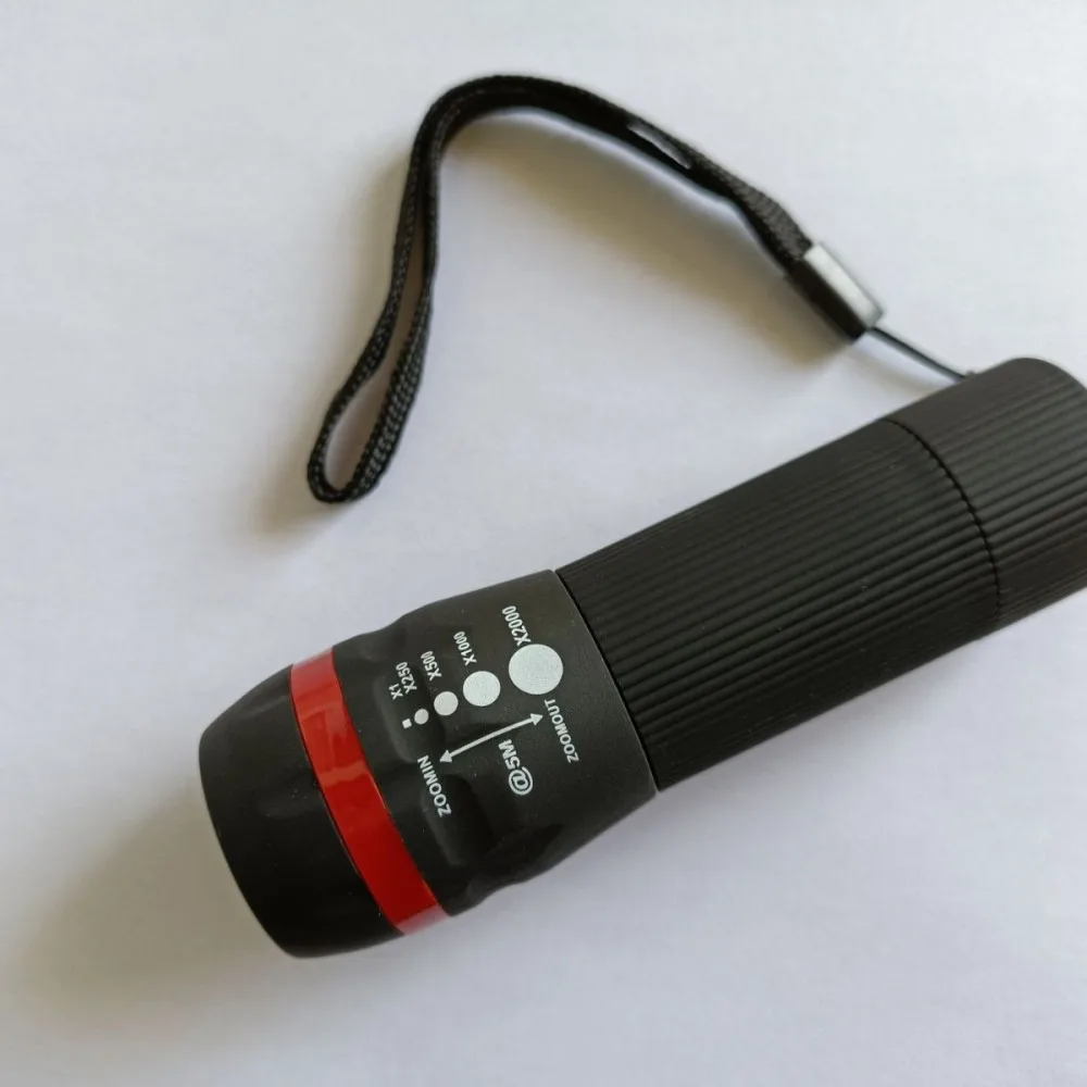 Adjustable Zoom LED Torch Portable Mini Flashlight High Intensity Waterproof Outdoor Searchlight Battery Operated Tool