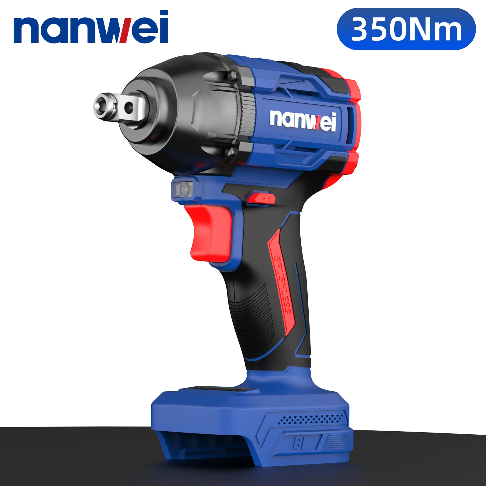 NANWEI Industrial Brushless Lithium Wrench 350N Tire Removal