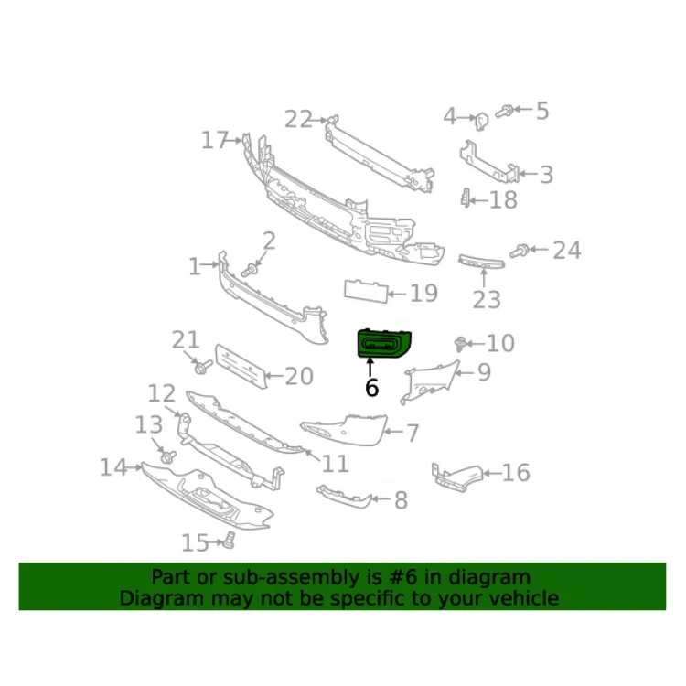 OEM  LR129431  LR129432  Fog Lamp Fog Light  Frame  for Land Rover New Defender