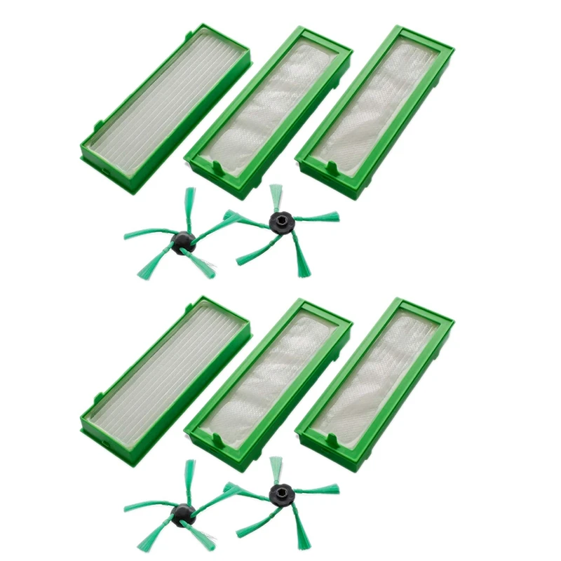 

Набор аксессуаров для Vorwerk Kobold VR200 и VR300 роботы-Пылесосы-фильтры HEPA 6X и боковые щетки 4X