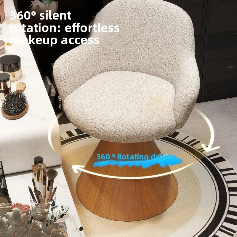 غرفة نوم بسيطة، كرسي مكياج فاخر خفيف، مسكن أنثى، مقعد مكياج قابل للدوران، غرفة تبديل الملابس، مقعد تزيين راقي #4