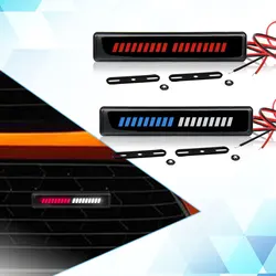 Universal Exterior Car Styling Decorative Lights LED Front Hood Grille Emblem Accessories For BMW X1 X3 X5 M3 M5 E36 E60 E87 E90