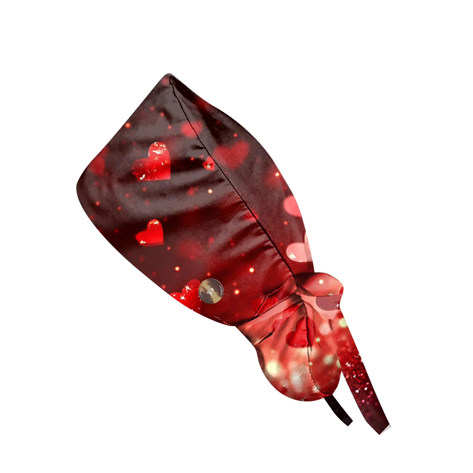 หมวกทำงานผมยาวลายการ์ตูนวันวาเลนไทน์ หมวกทำงานปรับได้ หมวกสำหรับร้านเสริมสวย หมวกพยาบาล หมวกผ่าตัดสำหรับผู้หญิง หมวกสครับ