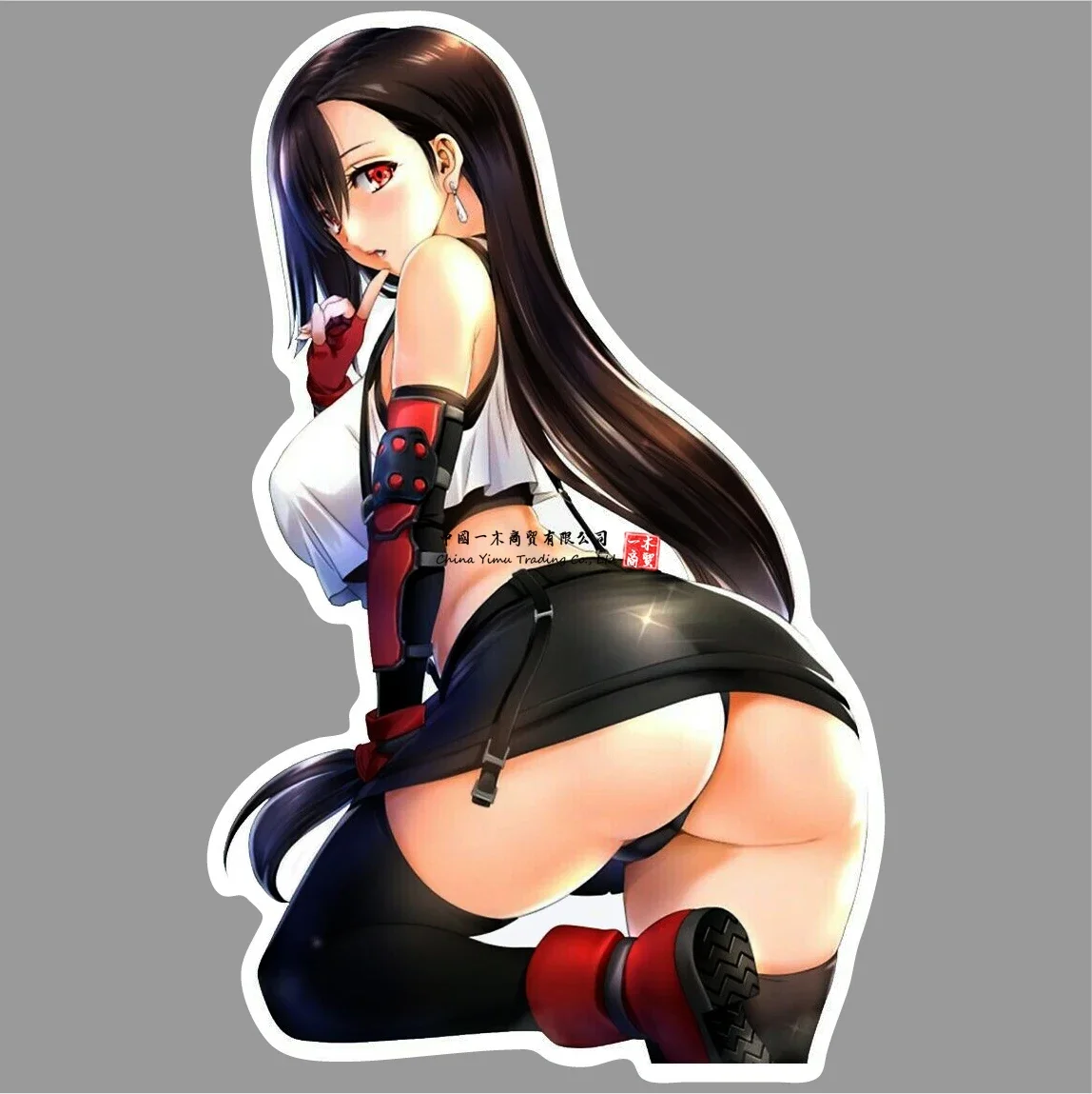 

Tifa LockHart Lewd Cute Hentai Decal Funny Bumper Sticker Vinyl Final Fantasy