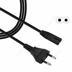 2 Pin Prong EU Cable Power Supply Cord Console Cord C7 Cable Figure 8 Power Cable For Samsung Power Supply XBOX PS4 Laptop