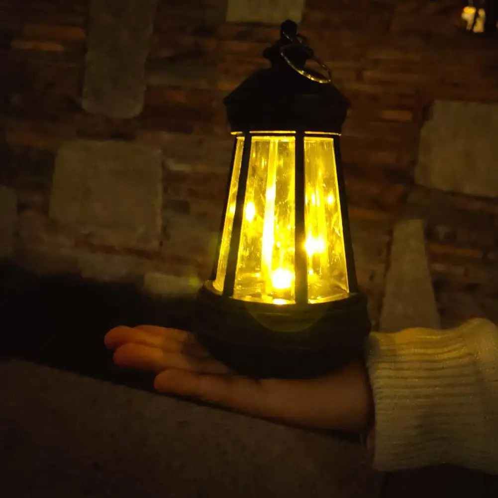 Luz Solar de jardín resistente a la intemperie, linterna Solar para exteriores, luz colgante con energía Led impermeable en forma de vela para jardín