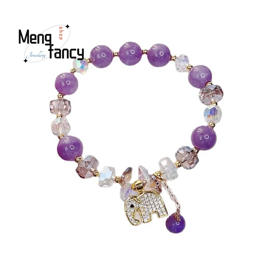 Super Flash Micro Set Elephant Female Holiday Wind Super Fairy Crystal Beaded Bracelet Exquisite High-grade Fashion Fine Jewelry