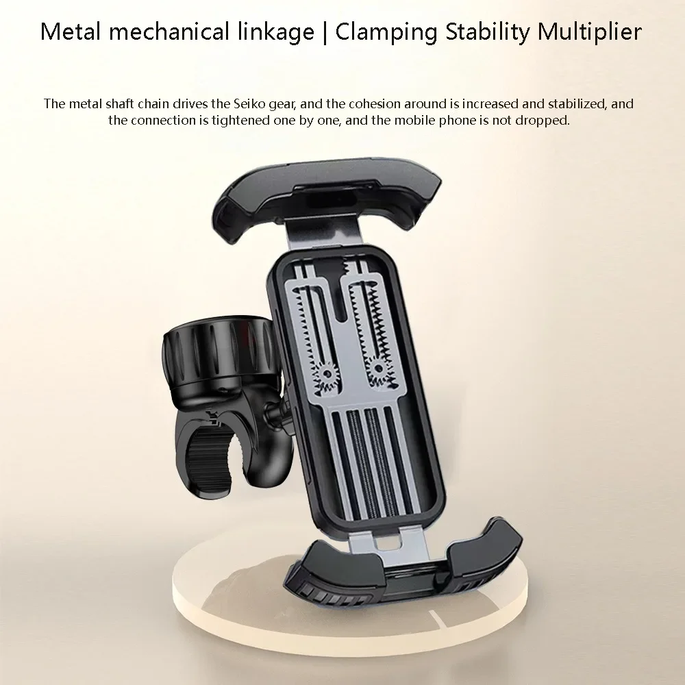 GEFENSI New Bicycle Phone Holder Bicycle Motorcycle Electric Vehicle Navigation Mobile Phone Holder Shockproof Handlebar Holder