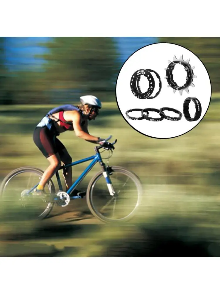 AliExpress BoFaCarry 13T Mountain Bike Cassette Bicycle Freewheel Conversion Kit Sprocket Flywheel Single Speed Cassette Cog Chain Tensioner Parts