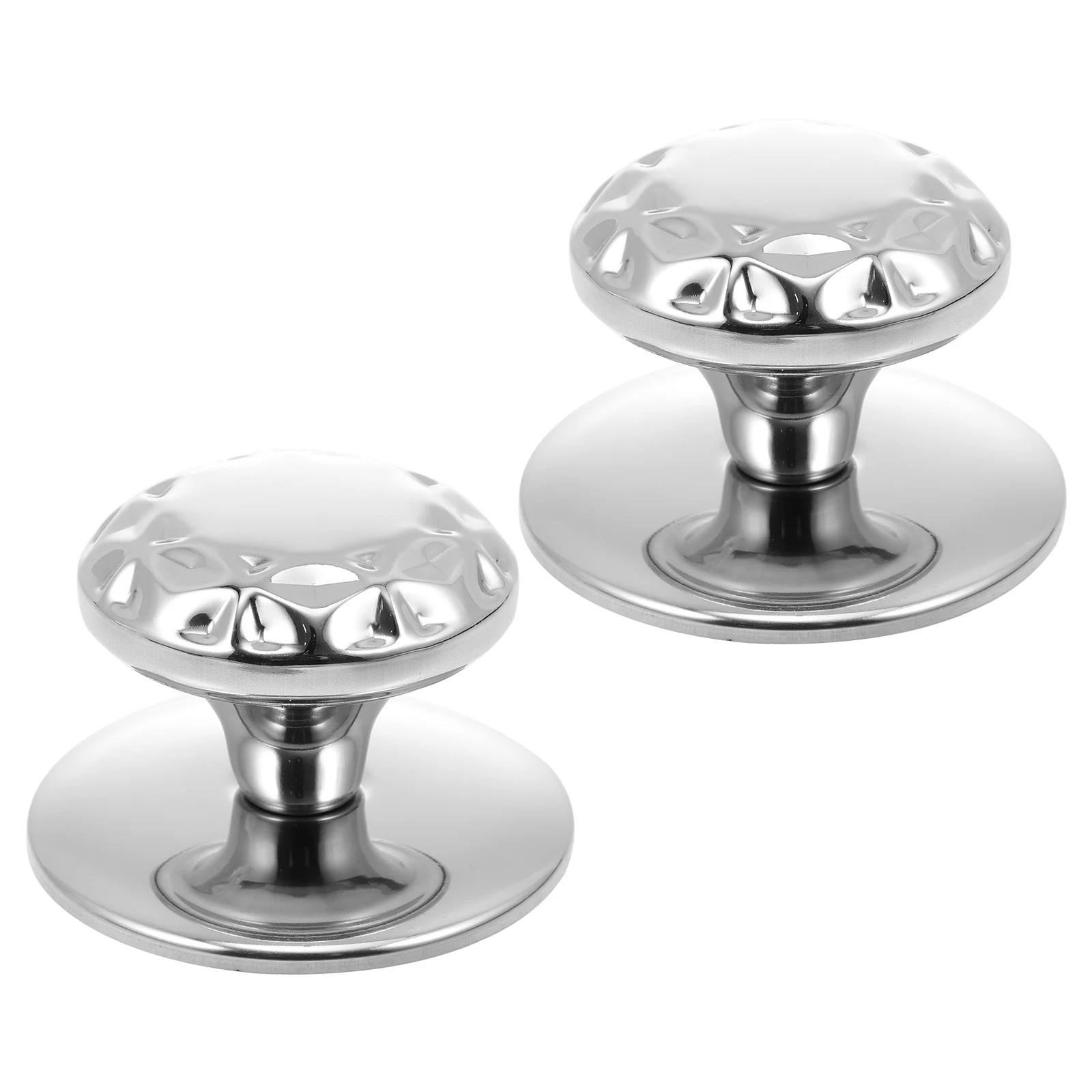 

2Pcs Pot Knobs Stainless Steel Cookware H High Temp Resistance Non Slip Easy Install Pot Lid Knobs Kitchen Gadgets