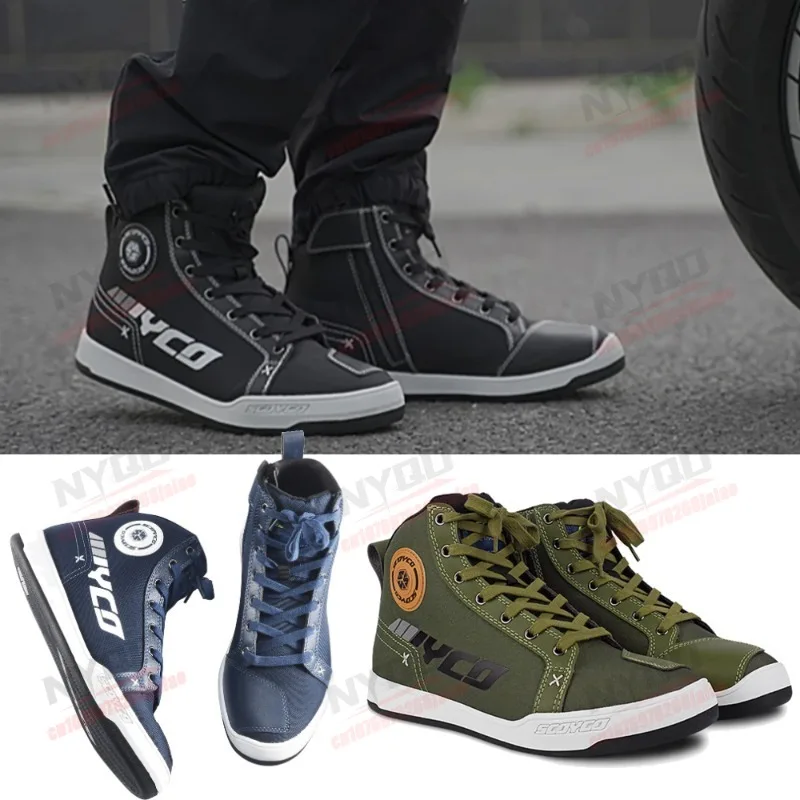 

Motorcycle Shoes Anti Fall Breathable Shockproof Casual Outdoor Commuting High Ankle Spring and Summer Leisure Riding Boots