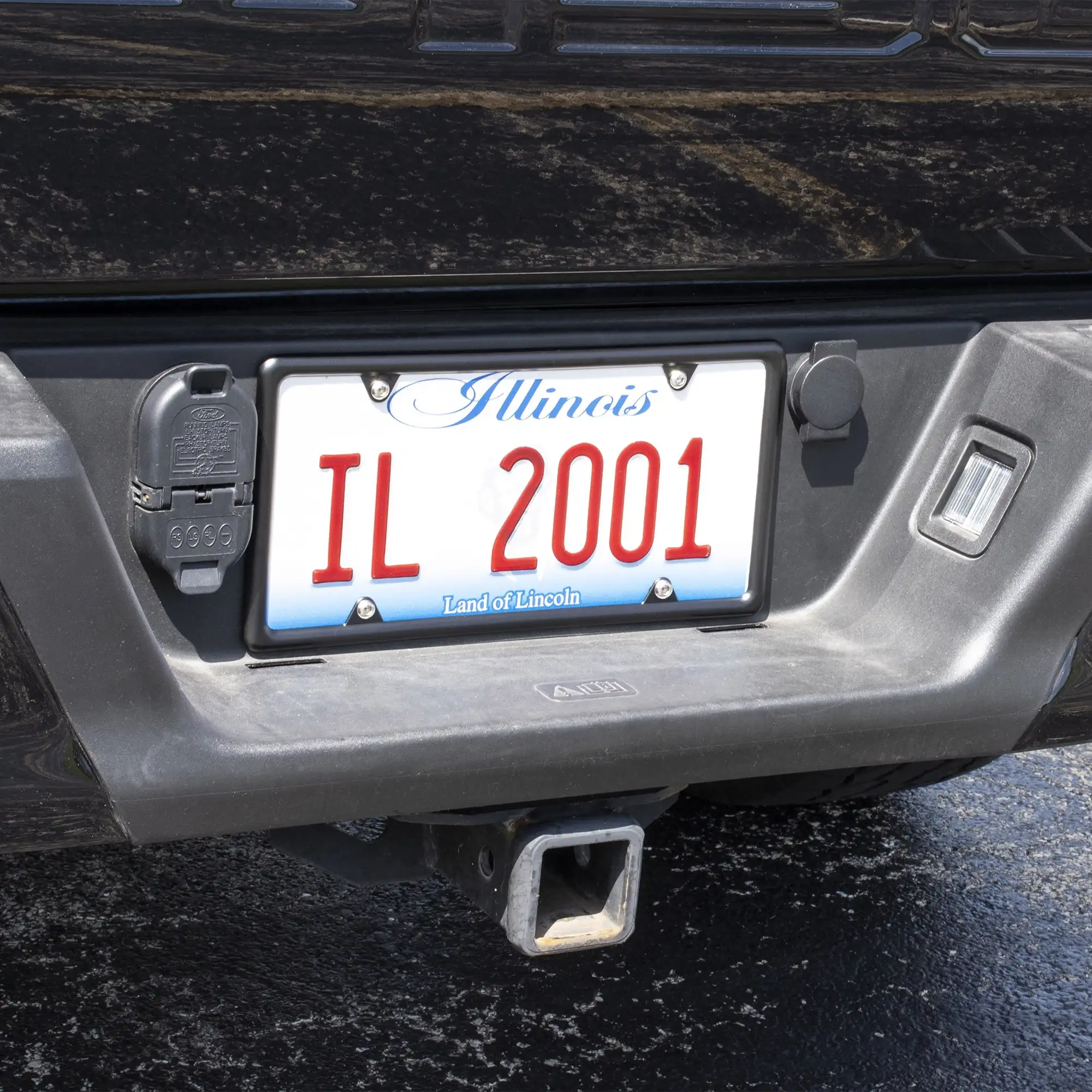 

Universal Metal License Plate Frame, Black, Pack of 2