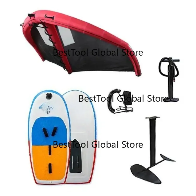 

Надувная доска для гидрофойлинга и виндсерфинга из карбона с кайтом, комплект для гидрофойлинга с надувной доской и крылом