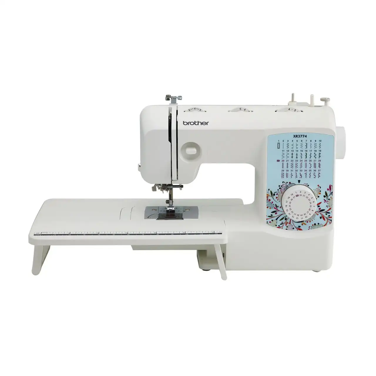 

Brother XR3774 Sewing And Quilting Machine With 37 Built-In Stitches, Wide Table, 8 Included Feet