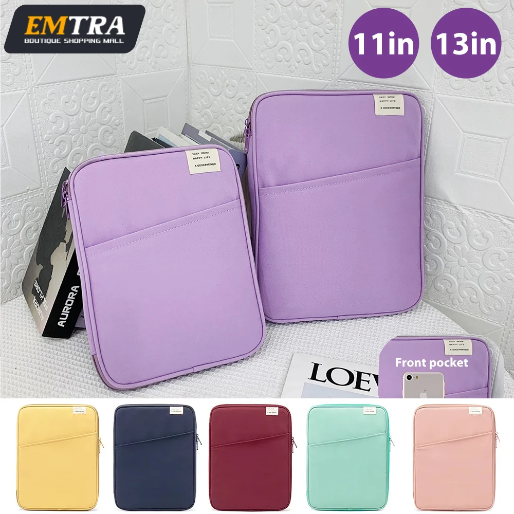 EMTRA Universal Soft Tablet Sleeve 8/10/11 inch Bag for Kindle Paperwhite Tablet Case for iPad Air Pro Cover for Huawei Samsung