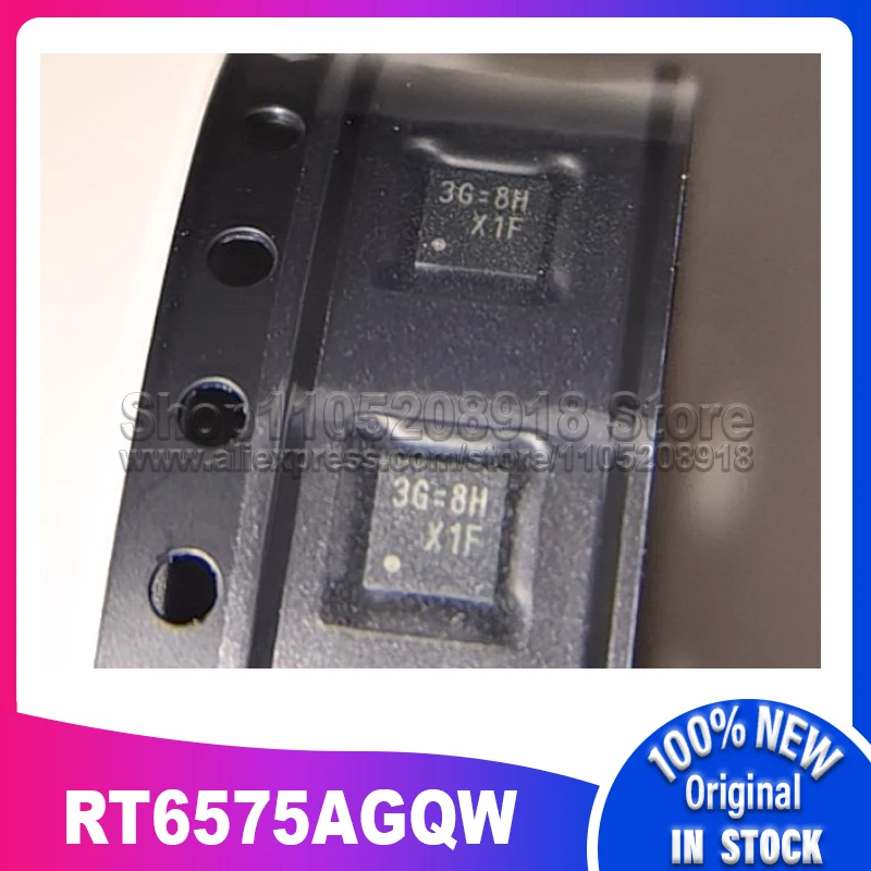 5 PZ/LOTTO RT6575AGQW RT6575A (3G=1D...) QFN-20 100% Nuovo Spot Originale