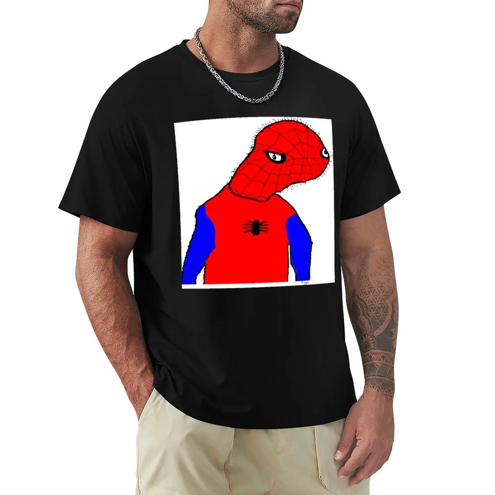 

Spooderman T-Shirt luxury t-shirt anime clothes croswit shirt man Louboutins Men's t shirts