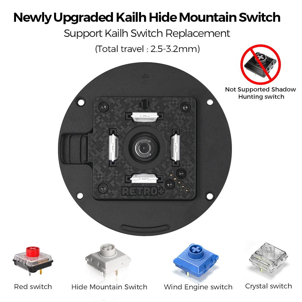 Haute42- COSMOX Hautemodule-X 스틱 조이스틱 아케이드 컨트롤러 원형/사각형/팔각형 궤도 세 가지 유형 조이스틱 강도 상세 이미지 4